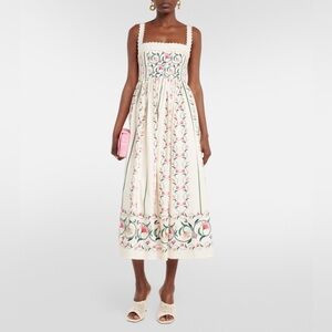 Agua by Agua Bendita Barbara Rocio embroidered midi dress